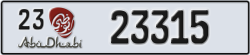 abu dhabi - code - 23 - number -23315