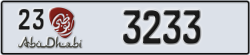 abu dhabi - code - 23 - number -3233