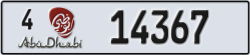 abu dhabi - code - 4 - number -14367