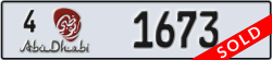 abu dhabi - code - 4 - number -1673
