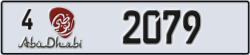 abu dhabi - code - 4 - number -2079