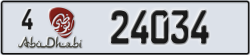 abu dhabi - code - 4 - number -24034