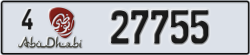 abu dhabi - code - 4 - number -27755