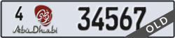 abu dhabi - code - 4 - number -34567