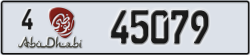 abu dhabi - code - 4 - number -45079