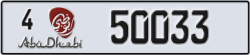 abu dhabi - code - 4 - number -50033