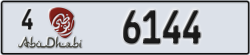 abu dhabi - code - 4 - number -6144