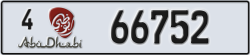 abu dhabi - code - 4 - number -66752
