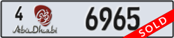 abu dhabi - code - 4 - number -6965