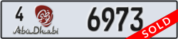 abu dhabi - code - 4 - number -6973