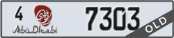 abu dhabi - code - 4 - number -7303