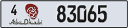 abu dhabi - code - 4 - number -83065