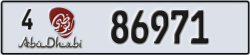 abu dhabi - code - 4 - number -86971