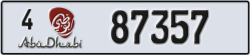 abu dhabi - code - 4 - number -87357