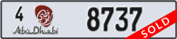 abu dhabi - code - 4 - number -8737