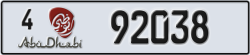 abu dhabi - code - 4 - number -92038