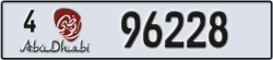 abu dhabi - code - 4 - number -96228