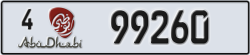 abu dhabi - code - 4 - number -99260
