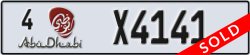 abu dhabi - code - 4 - number -X4141