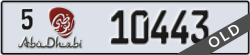 abu dhabi - code - 5 - number -10443