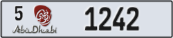 abu dhabi - code - 5 - number -1242