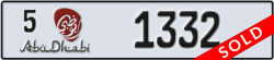 abu dhabi - code - 5 - number -1332