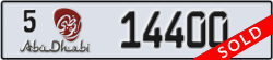 abu dhabi - code - 5 - number -14400