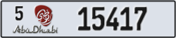 abu dhabi - code - 5 - number -15417