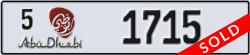 abu dhabi - code - 5 - number -1715