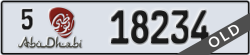 abu dhabi - code - 5 - number -18234