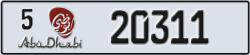 abu dhabi - code - 5 - number -20311