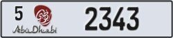 abu dhabi - code - 5 - number -2343
