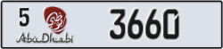 abu dhabi - code - 5 - number -3660