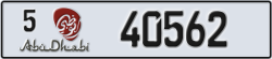 abu dhabi - code - 5 - number -40562