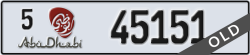 abu dhabi - code - 5 - number -45151