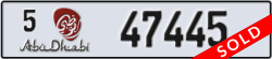 abu dhabi - code - 5 - number -47445