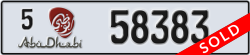 abu dhabi - code - 5 - number -58383