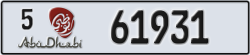 abu dhabi - code - 5 - number -61931