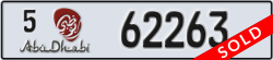 abu dhabi - code - 5 - number -62263
