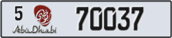 abu dhabi - code - 5 - number -70037