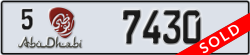 abu dhabi - code - 5 - number -7430