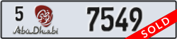 abu dhabi - code - 5 - number -7549