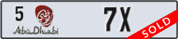 abu dhabi - code - 5 - number -7X