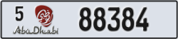 abu dhabi - code - 5 - number -88384