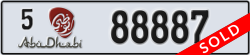 abu dhabi - code - 5 - number -88887