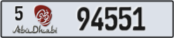 abu dhabi - code - 5 - number -94551