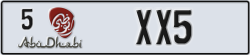 abu dhabi - code - 5 - number -XX5