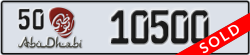 abu dhabi - code - 50 - number -10500