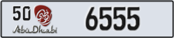 abu dhabi - code - 50 - number -6555