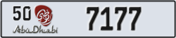 abu dhabi - code - 50 - number -7177